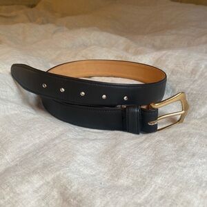 Black Leather Coach Belt - great condition!